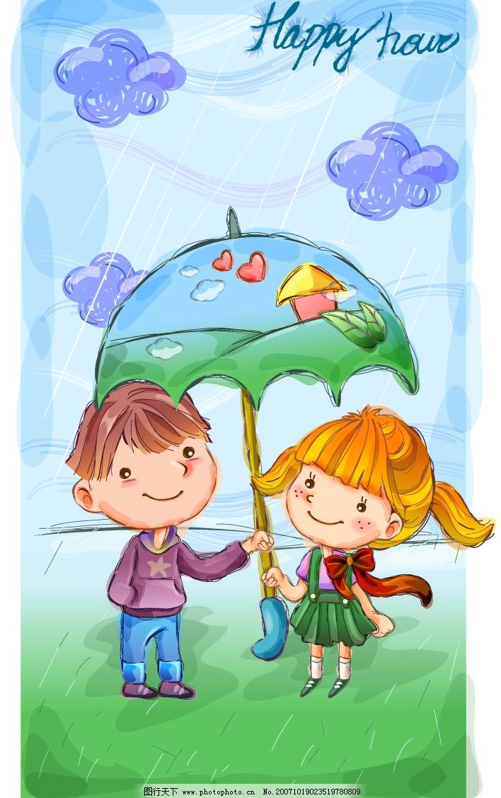 2007最新超可爱儿童插画图片