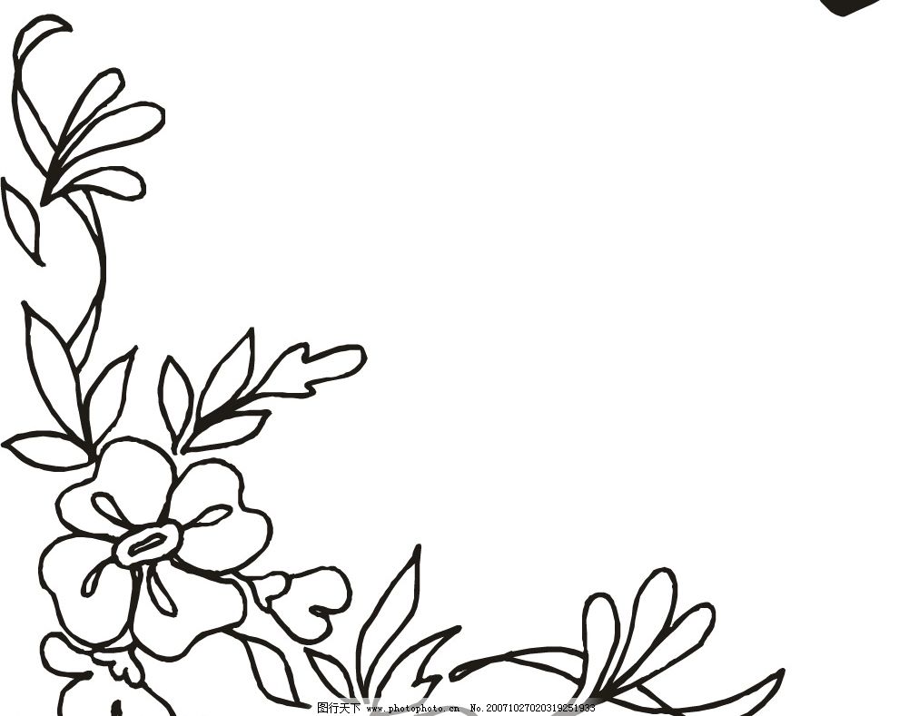 素描手绘海报边框