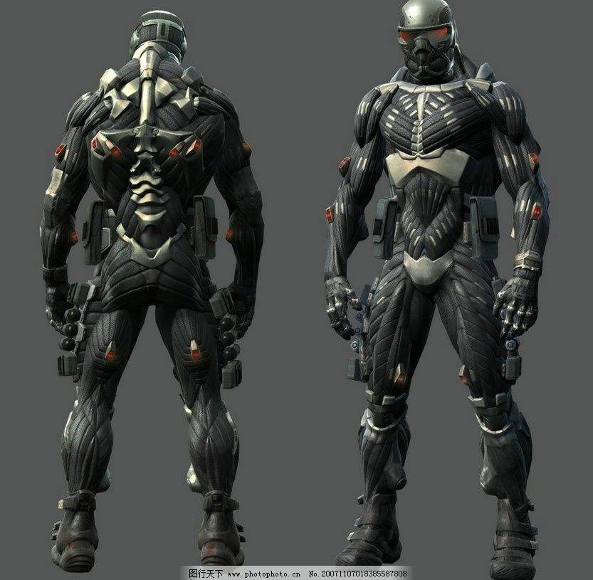 Crysis 超高清晰PSD分层 纳米作战服图片
