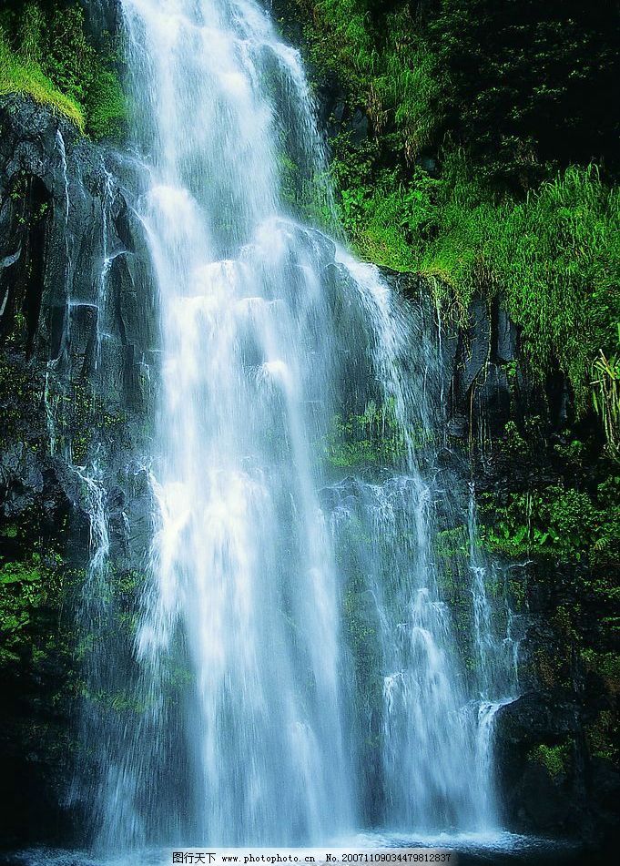 乡村自然山水风景手绘