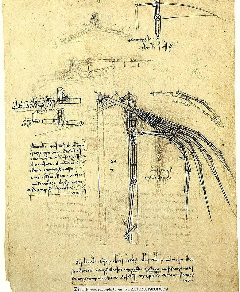 达芬奇手稿高清大图
