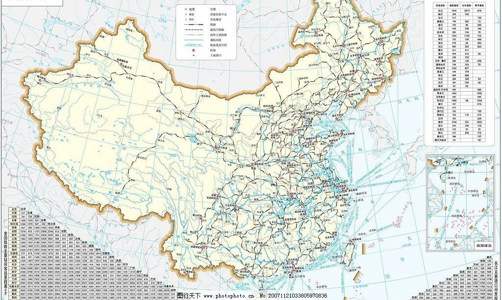 中国铁路和水路交通图图片