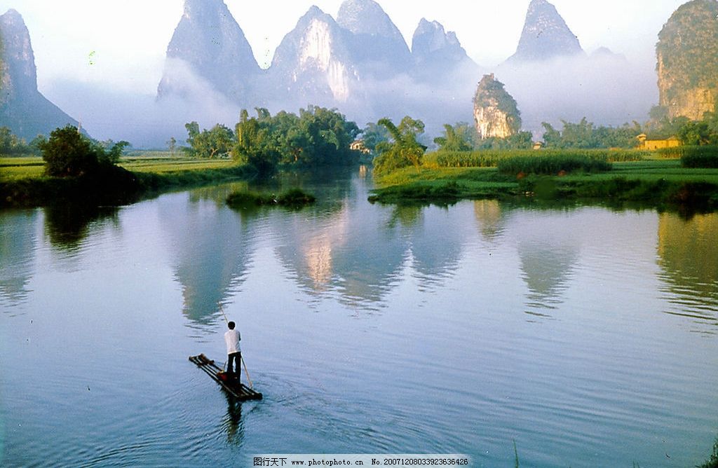 桂林山水剪贴画