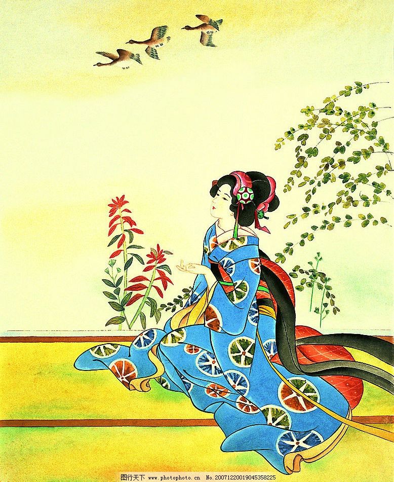 日本仕女图图片,文化艺术 绘画书法-图行天下图
